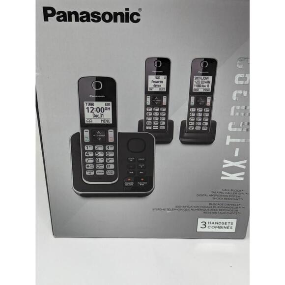 Panasonic KX-TGD393C 3-Headset Phone-Preowned Tested Works - Picture 10 of 12